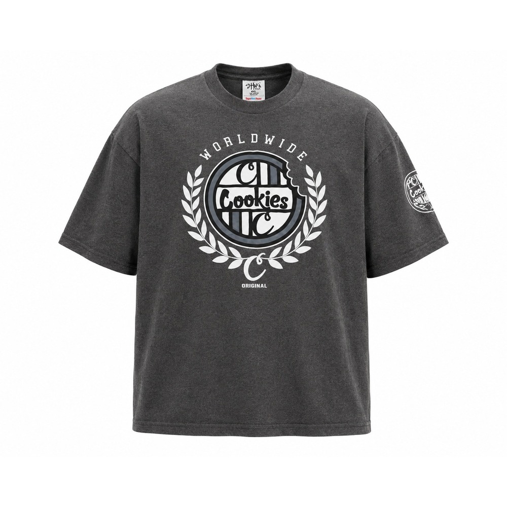 Cookies Worldwide Shaka Wear Graphic T-Shirt Mens 4XL Gray Heavyweight Plus Size